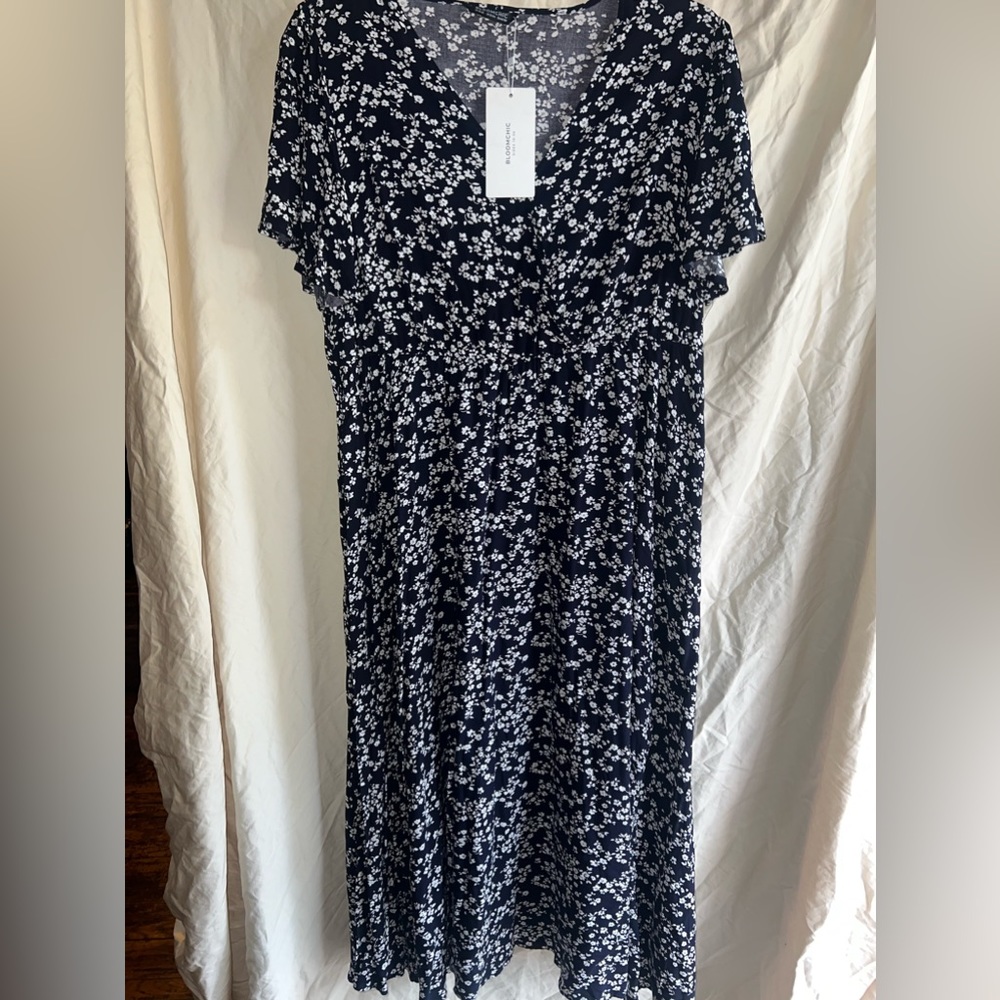 Bloomchic black floral maxi dress
